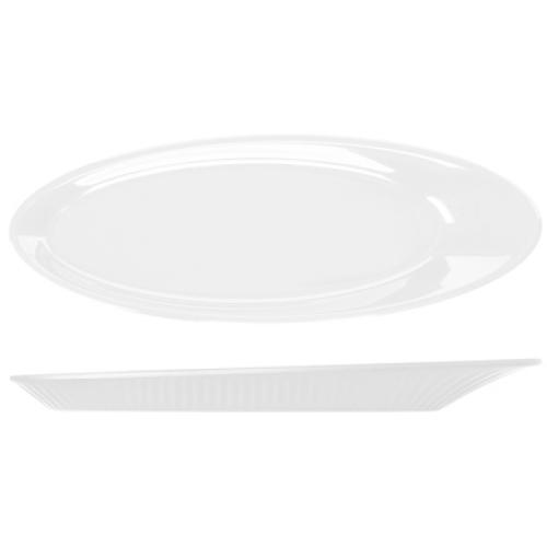 Plate - Oval - Melamine - Boston - Opulence White - 30.5x11cm (12&quot;)