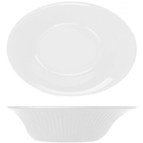 Oval Bowl - Flared - Melamine - Boston - Opulence White - 25.5cm (10&quot;) - 1L (35oz)