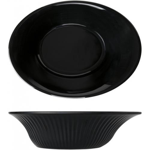 Oval Bowl - Flared - Melamine - Boston - Midnight Black - 30.5cm (12&quot;) - 1.7L (60oz)