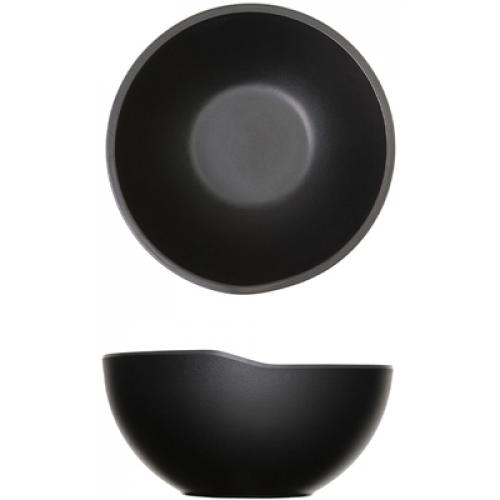 Round Bowl - Melamine - Copenhagen - Black - 15.5cm (6.1&quot;) - 65cl (23oz)