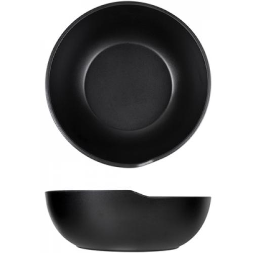 Round Bowl - Melamine - Copenhagen - Black - 20cm (8&quot;) - 1.2L (42.25oz)