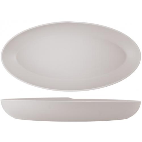 Dish - Oval - Deep - Melamine - Copenhagen - White - 55cm (21.75&quot;) - 6L (211oz)