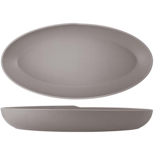 Dish - Oval - Deep - Melamine - Copenhagen - Sand Brown - 55cm (21.75&quot;) - 6L - (211oz)