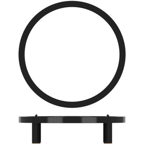 Buffet Riser - Round - Metal - Luxor - Black - 28.5cm (11.25&quot;)