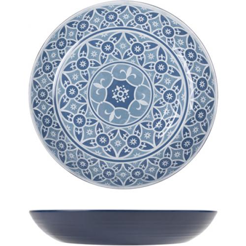 Round Bowl - Melamine - Marrakesh - Blue - 28cm (11&quot;) - 1.8L (63.4oz)