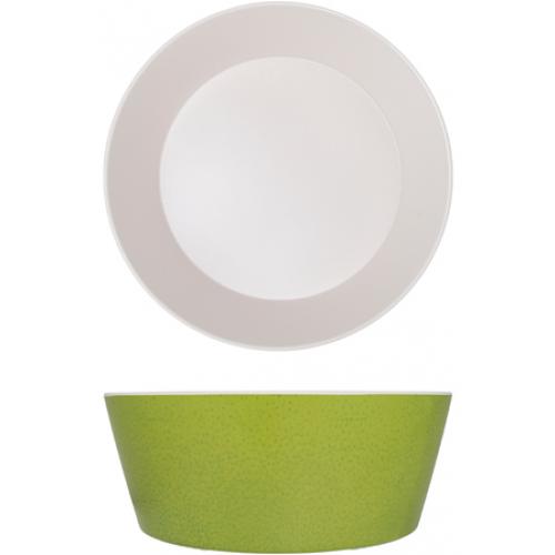 Round Bowl - Melamine - Seville - Lime Green - 26.5cm (10.4&quot;) - 3.9L (137oz)