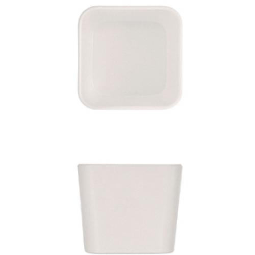 Square Dish - Bento Box Insert - Melamine - Tokyo - White - 8cm (3.2&quot;) - 30cl (10.5oz)