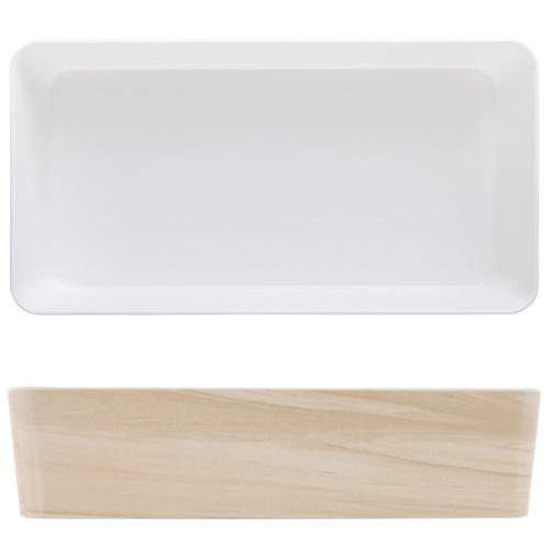 Bento Box - Rectangular - Melamine - Tokyo - White Oak - 35cm (13.75&quot;)