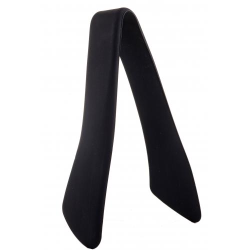 Tongs - All Purpose - Silicone Coated Stainless Steel - Black - 23cm (9&quot;)