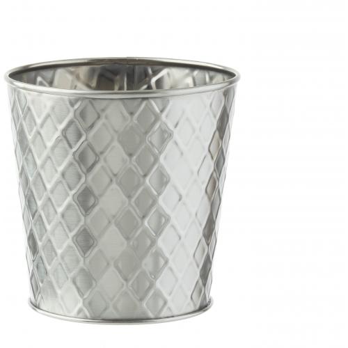 Serving Cup - Round - Stainless Steel - Lattice - 10.5cm (4.1&quot;)