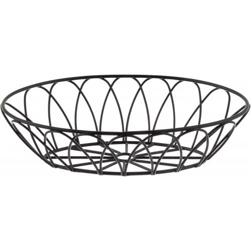 Basket - Oval - Petal - Black - 22.5cm (8.9&quot;)