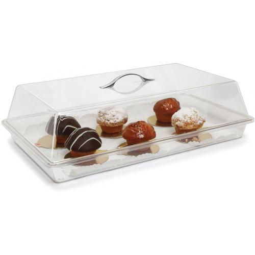 Cake Display Box with Lid - Rectangular - Polycarbonate - 54.5cm (21.45&quot;&quot;)