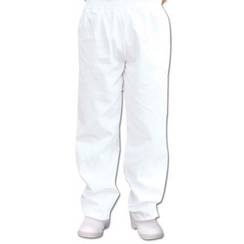 Bakers Trousers - White - Polycotton - Medium