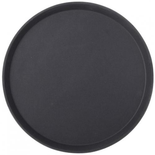 Round Tray - Non-Slip - Black - 40.5cm (16&quot;)