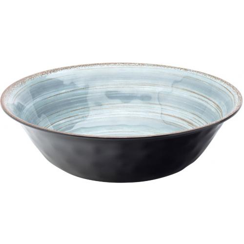 Round Serving Bowl - Melamine - Wildwood - Blue - 25cm (10&quot;)