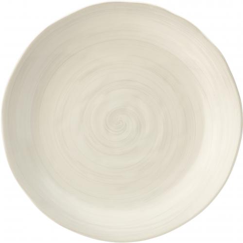 Round Plate - Porcelain - Vellum - 27cm (10.5&quot;)