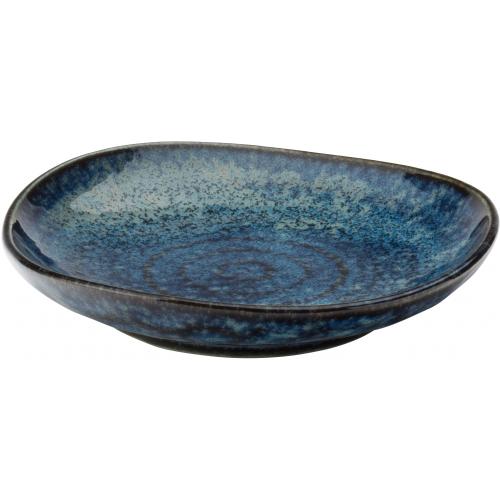 Mini Plate - Oblong - Porcelain - Azure - Blue - 10cm (3.9&quot;)