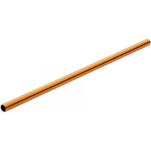 Sip Stir Straw - With Cleaning Brush - Stainless Steel - Copper - Eco-Friendly - 14cm (5.5&quot;) x 5.5mm