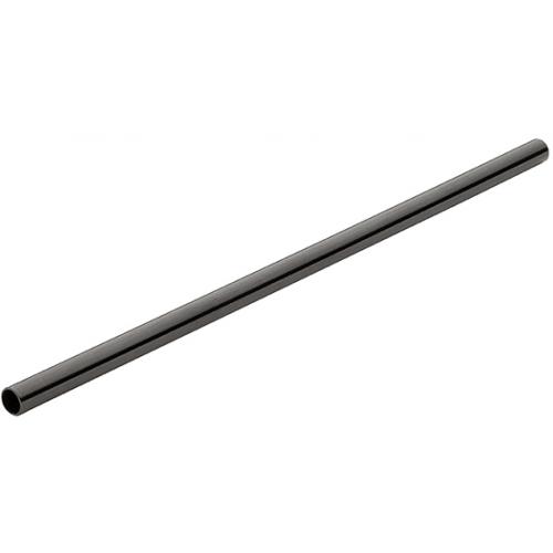 Sip Stir Straw - With Cleaning Brush - Stainless Steel - Matt Black - Eco-Friendly - 14cm (5.5&quot;) x 5.5mm