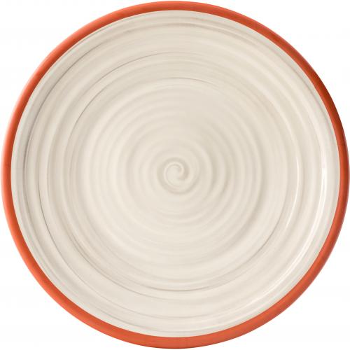 Round Plate - Melamine - Calypso - White - 35.5cm (14&quot;)