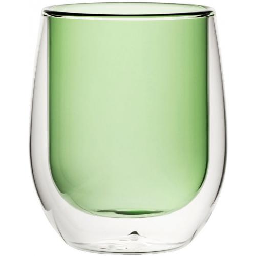 Water Glass - Double Walled - Green - 27cl (9.7oz)