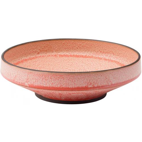 Round Bowl - Porcelain - Coral - 22cm (9&quot;)