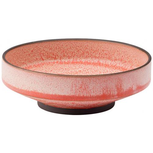 Round Bowl - Porcelain - Coral - 16.5cm (6.5&quot;)