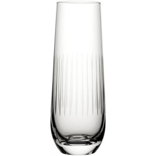 Champagne Flute - Stemless - Crystal - Raffles Lines - 23cl (8oz)