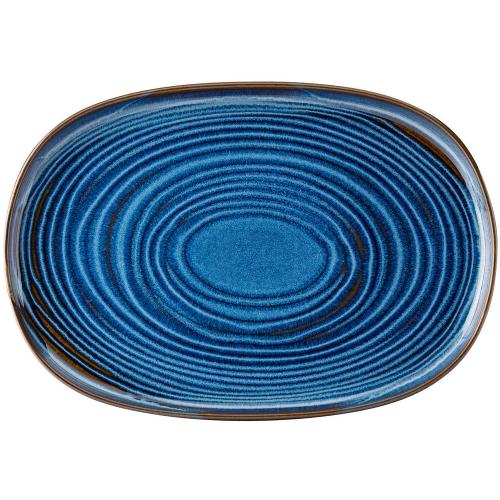 Plate - Rectangular - Stoneware - Santo - Cobalt - 33cm (13&quot;)