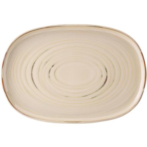 Plate - Rectangular - Stoneware - Santo - Taupe - 33cm (13&quot;)