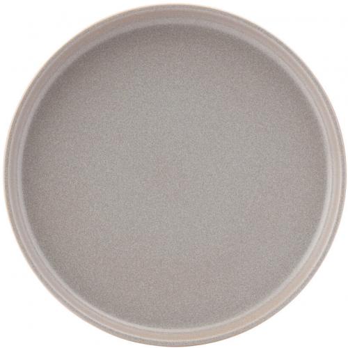 Coupe Plate - Stoneware - Pico - Grey - 22cm (8.5&quot;)