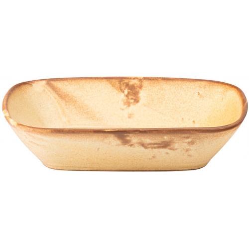 Dish - Rectangular - Deep - Porcelain - Murra Honey - 20cm (8&quot;)