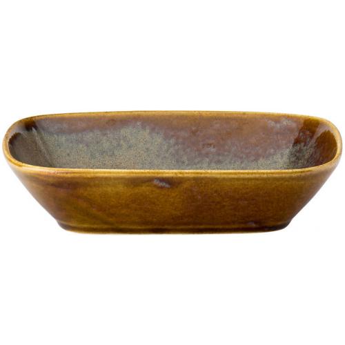 Dish - Rectangular - Deep - Porcelain - Murra Toffee - 20cm (8&quot;)