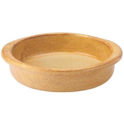 Round Eared Dish - Porcelain - Murra Honey - 18cm (7&quot;)