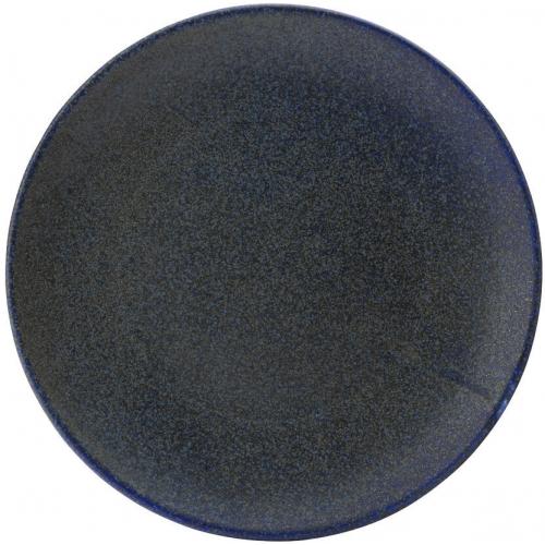 Coupe Plate - Porcelain - Granite Blue - 23cm (9&quot;)