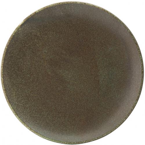 Coupe Plate - Porcelain - Granite Green - 27cm (10.5&quot;)