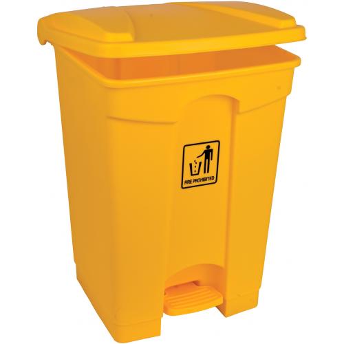 Pedal Bin - Polypropylene - Yellow - 45L