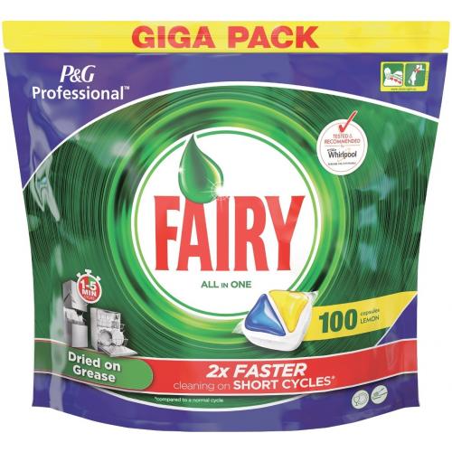 Dishwasher Capsules - Lemon - Fairy Professional - All In One 100 Capsules