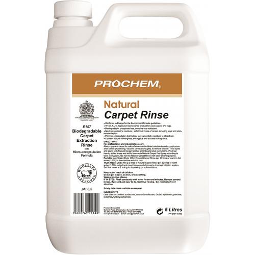 Carpet Cleaner - Natural Carpet - Rinse - Prochem - 5L