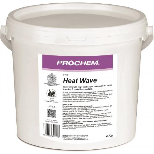 High Heat Carpet Cleaning Detergent - Prochem - Heat Wave - 4kg