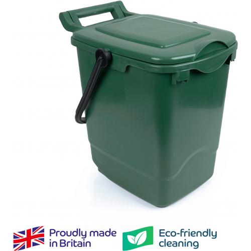 Food Waste Caddy - With Lid - Green - 23L