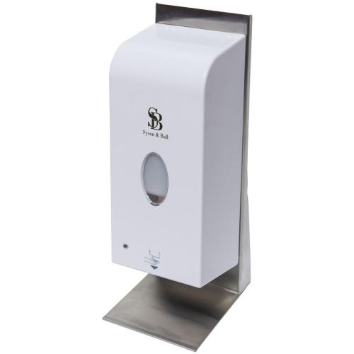 Touch Free Soap or Sanitiser Dispenser Tabletop Stand  - Short - Stainless Steel
