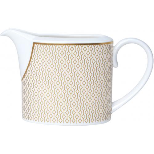 Milk Jug - Diamond - White & Gold - 22cl (7.75oz)