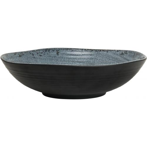 Round Bowl - Shallow - Melamine - Pompeii - Slate - 23.75cm (9.4&quot;) - 131cl (46oz)