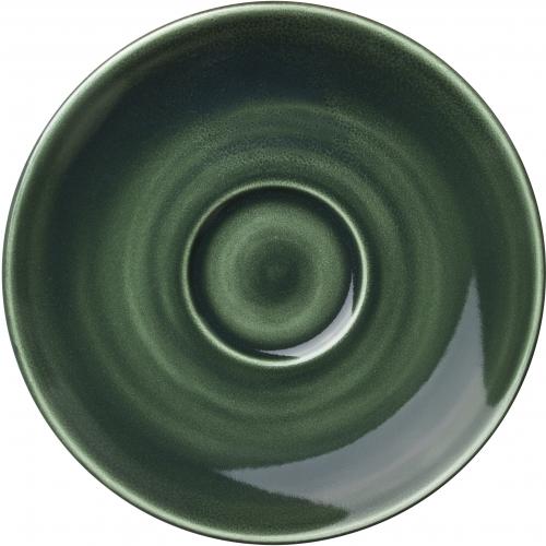 Saucer - Vesuvius - Burnt Emerald - 15cm (6&quot;)