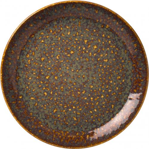 Coupe Plate - Vesuvius - Amber - 20.25cm (8&quot;)