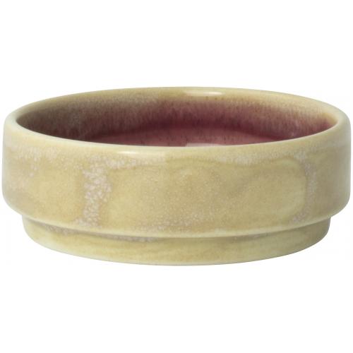 Round Stacking Plate - Deep - Aurora Vesuvius - Rose Quartz - 7.5cm (3&quot;) - 7.75cl (2.75oz)
