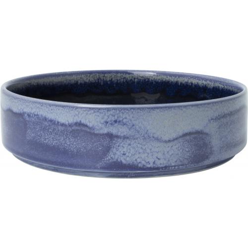 Round Stacking Plate - Deep - Aurora Vesuvius - Lapis - 20.25cm (8&quot;) - 122cl (43oz)