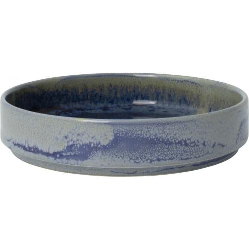 Round Stacking Plate - Deep - Aurora Vesuvius - Lapis - 13.5cm (5.25&quot;) - 30cl (10.5oz)