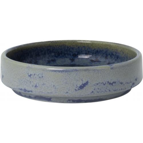Round Stacking Plate - Deep - Aurora Vesuvius - Lapis - 10cm (4&quot;) - 12cl (4.25oz)